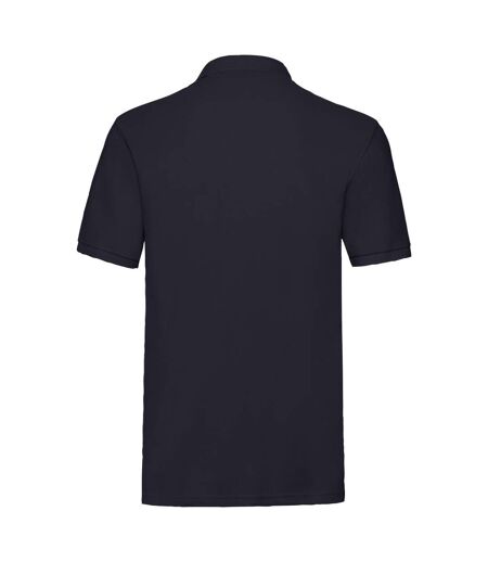 Mens Premium Pique Polo Shirt Deep Navy Fruit Of The Loom