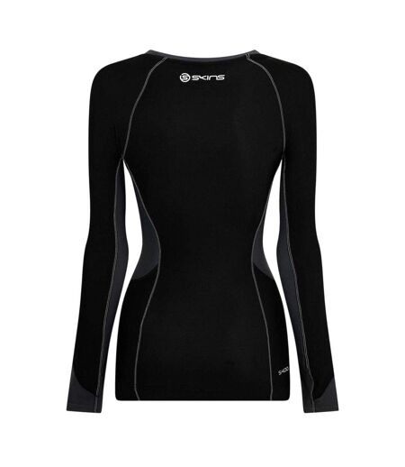Haut Thermique Manches Longues Sport Femme Noir Skins