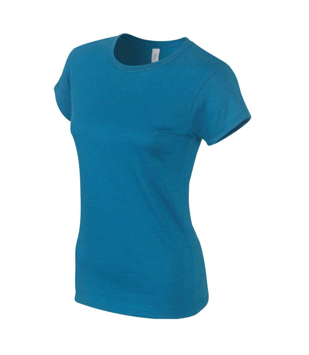 T-shirt femme saphir chiné Gildan-3