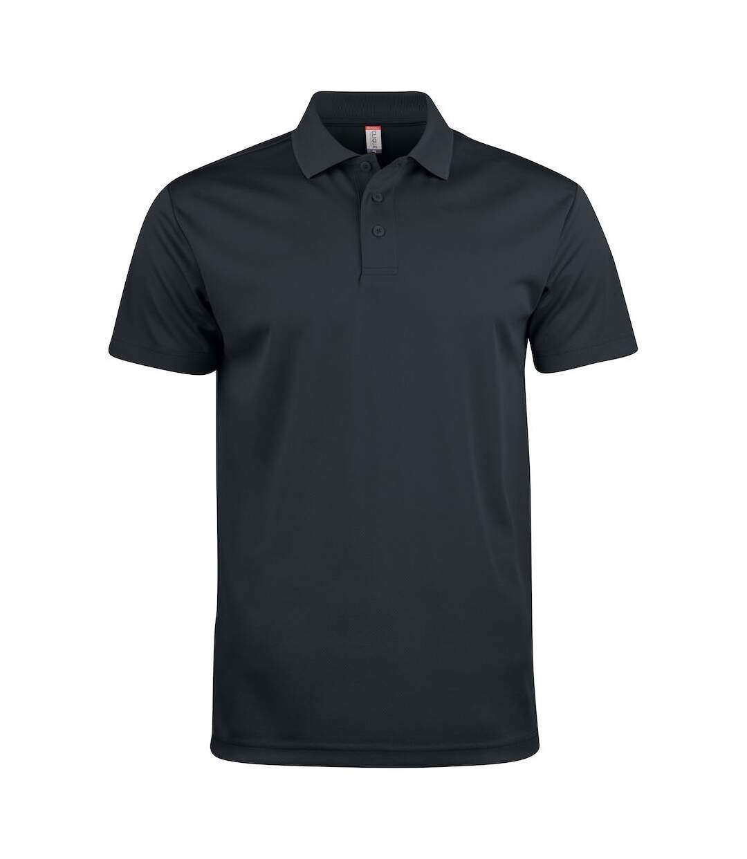 Unisex Adult Basic Active Polo Shirt Black Clique-1