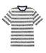 T-shirt Motif/style Cachemire Et Rayures Adulte Bleu Marine Pretty Green-2