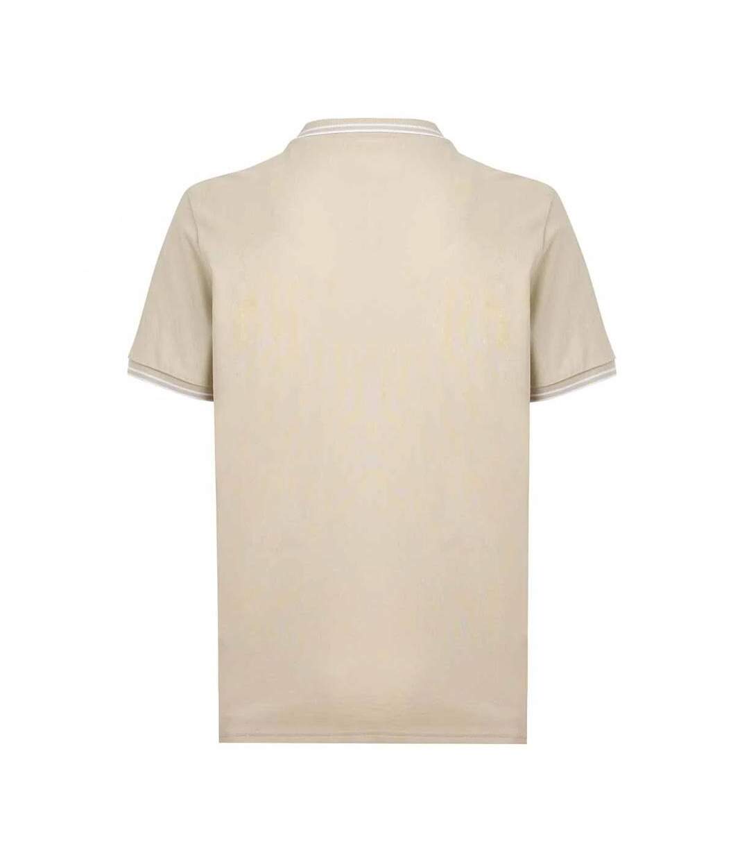 Polo beige homme kappa logo korpo-2