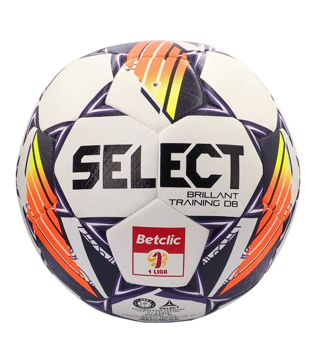 Ballon De Foot Brillant Training Db Betclic Liga V24 Taille 4 Blanc Bleu Marine Select-2