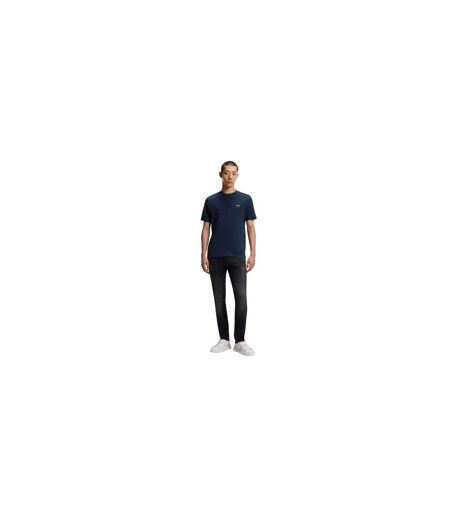T-shirt Motif/style Logo Sur Poitrine Homme Bleu Foncé Hugo
