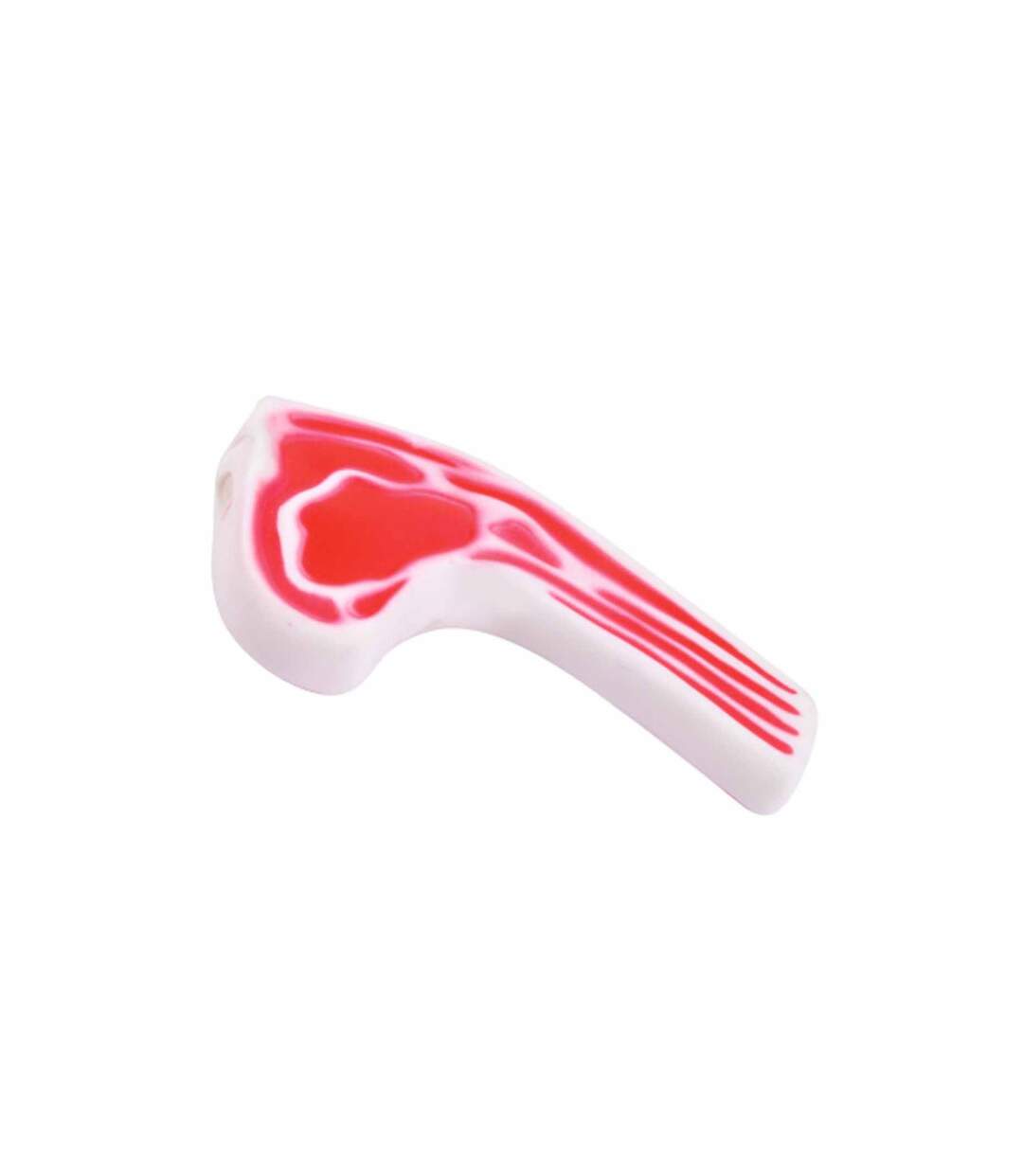 Jouet pour Chien Côtelette 13cm Rouge-1