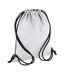 Reflective Drawstring Bag One Size Silver Bagbase-1