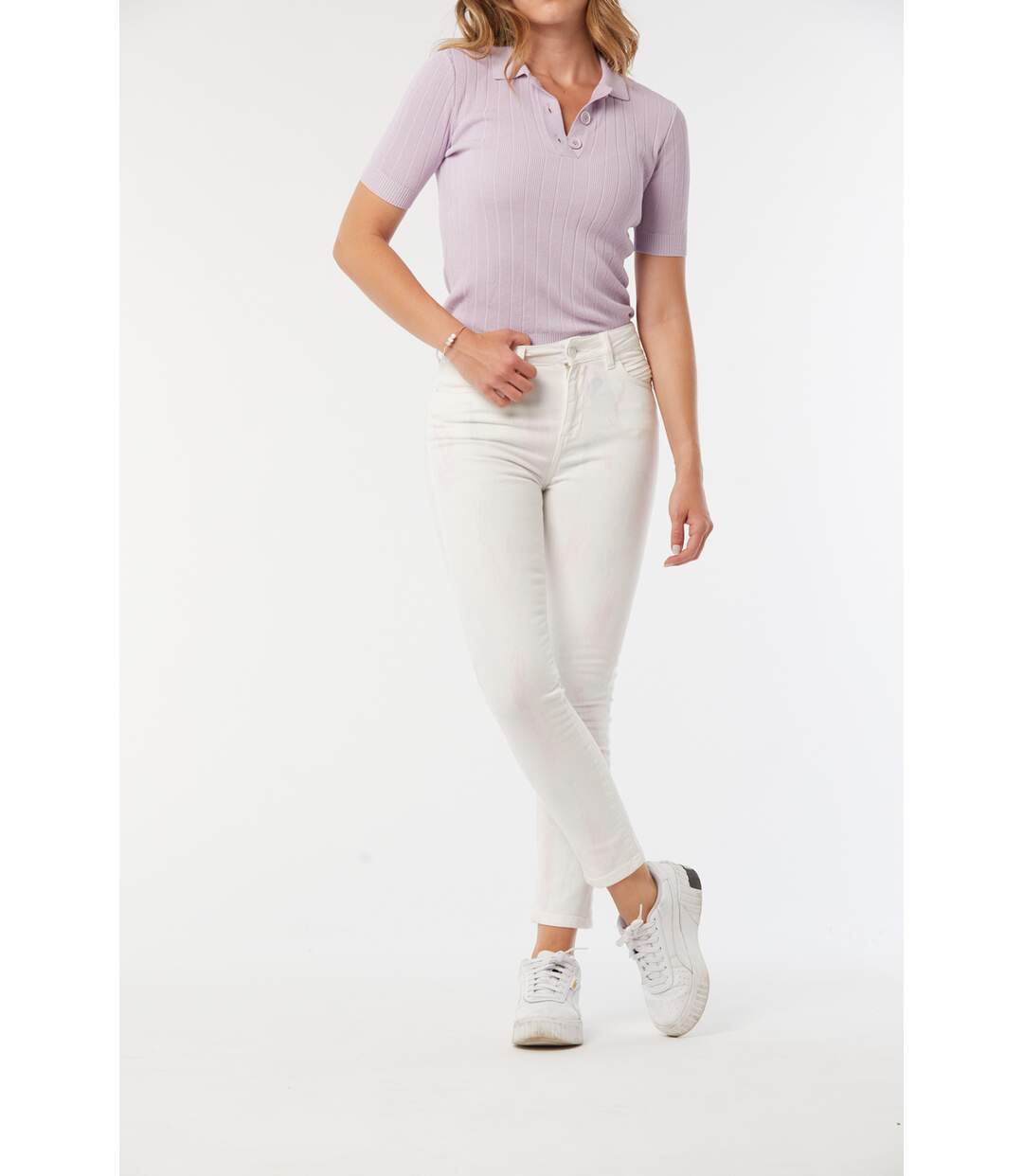 Pantalon coton slim LC135F