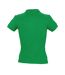 SOLS Womens/Ladies People Pique Short Sleeve Cotton Polo Shirt (Kelly Green)