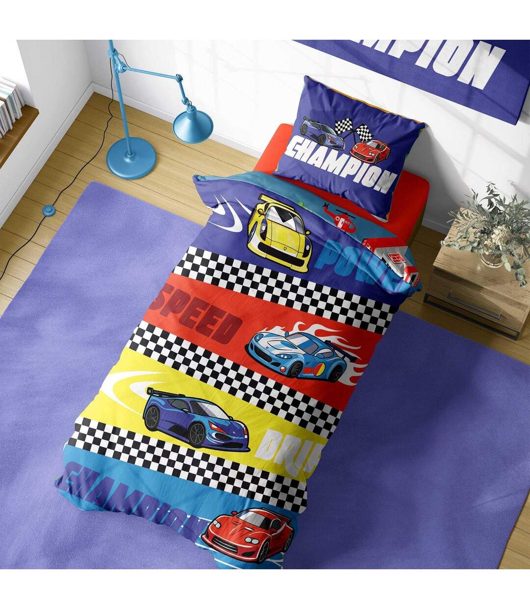 Champion Road Track Panel Duvet Set Multicoloured K Collection-4