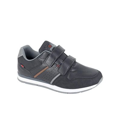 R21 Mens Synthetic Nubuck Sneakers (Black) - UTDF2381