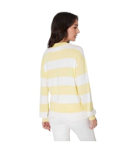 Sweat Motif/style À Rayures Femme Citron Be You