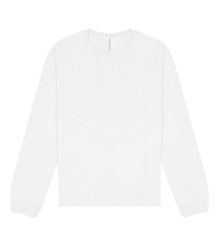 Unisex Adult Heavy Long-sleeved T-shirt White Sabella