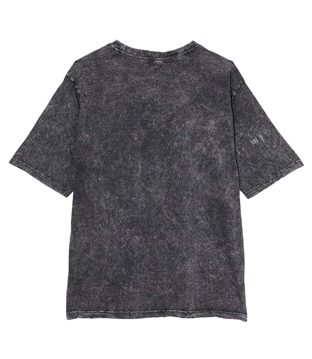 T-shirt Motif/style Délavé À L'acide Homme Gris Foncé Blanc Build Your Brand-2