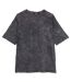 T-shirt Motif/style Délavé À L'acide Homme Gris Foncé Blanc Build Your Brand-2