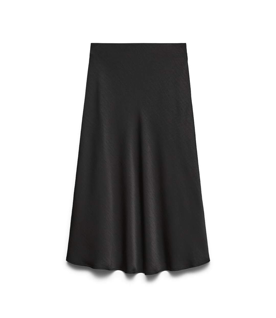 Jupe longue satinée noire femme vero moda emily-1