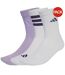 Lot De 3  Chaussettes De Sport Motif/style Logo Adulte Blanc Adidas-1