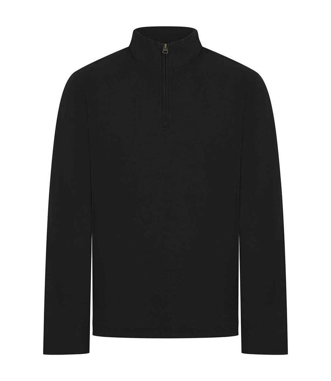 Mens Pique Top Black Front Row-1