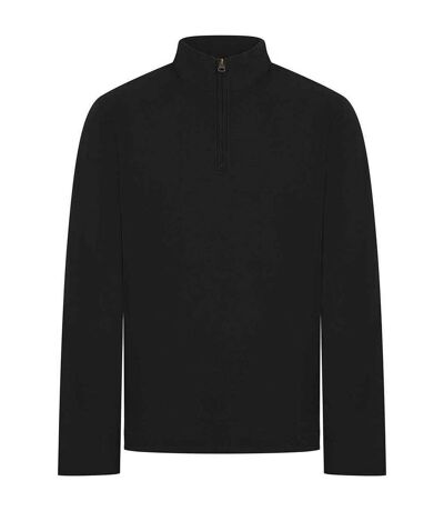 Mens Pique Top Black Front Row