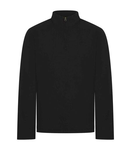 Mens Pique Top Black Front Row