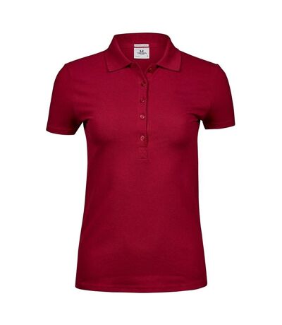 Polo manches courtes - Femme - 145 - rouge deep