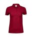 Polo manches courtes - Femme - 145 - rouge deep