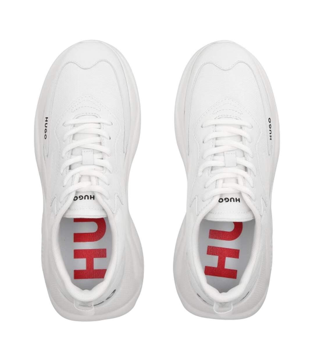 Baskets Motif/style Logo Leon Femme Blanc Hugo-3