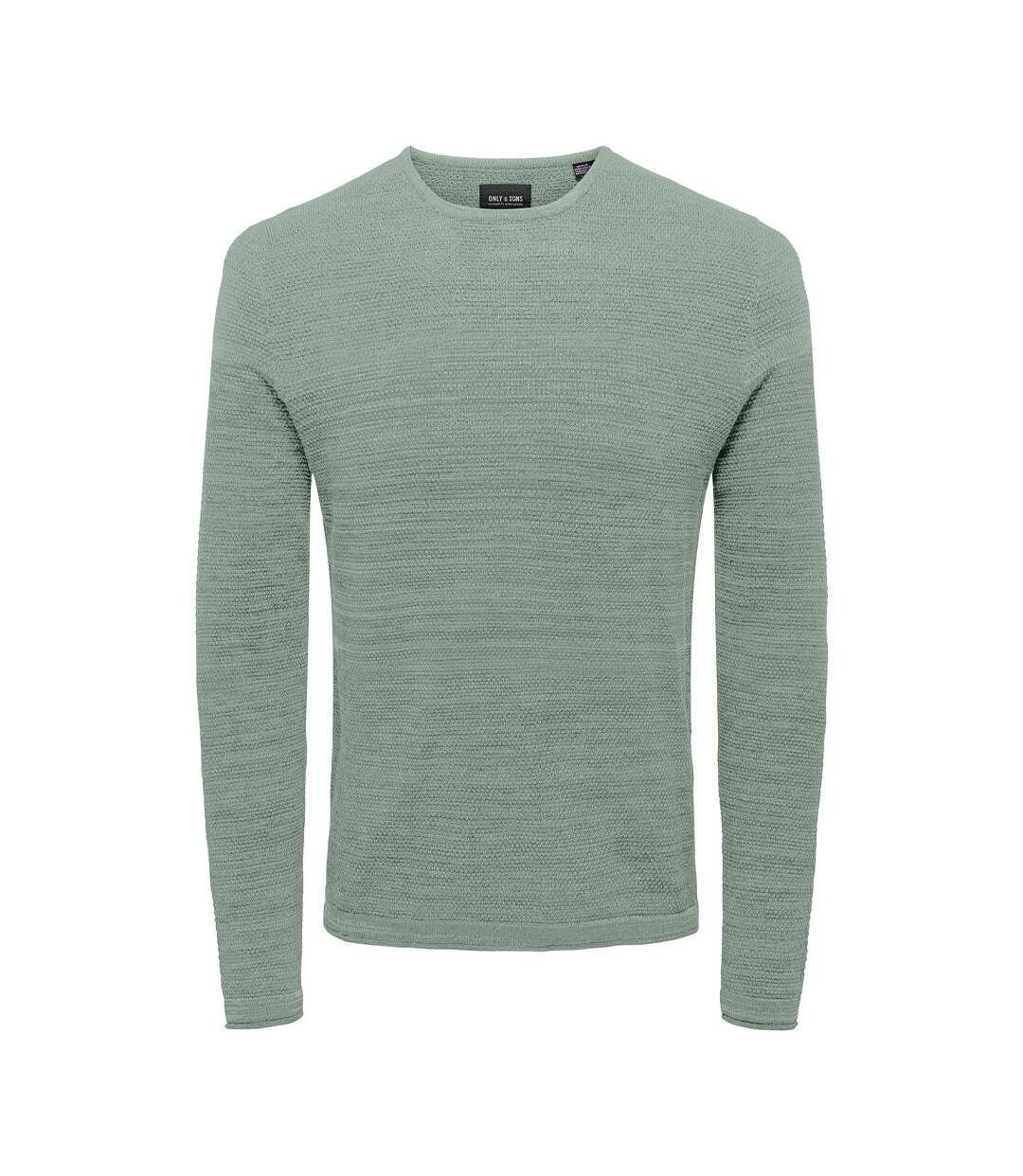 Pull vert homme only & sons spanter-1