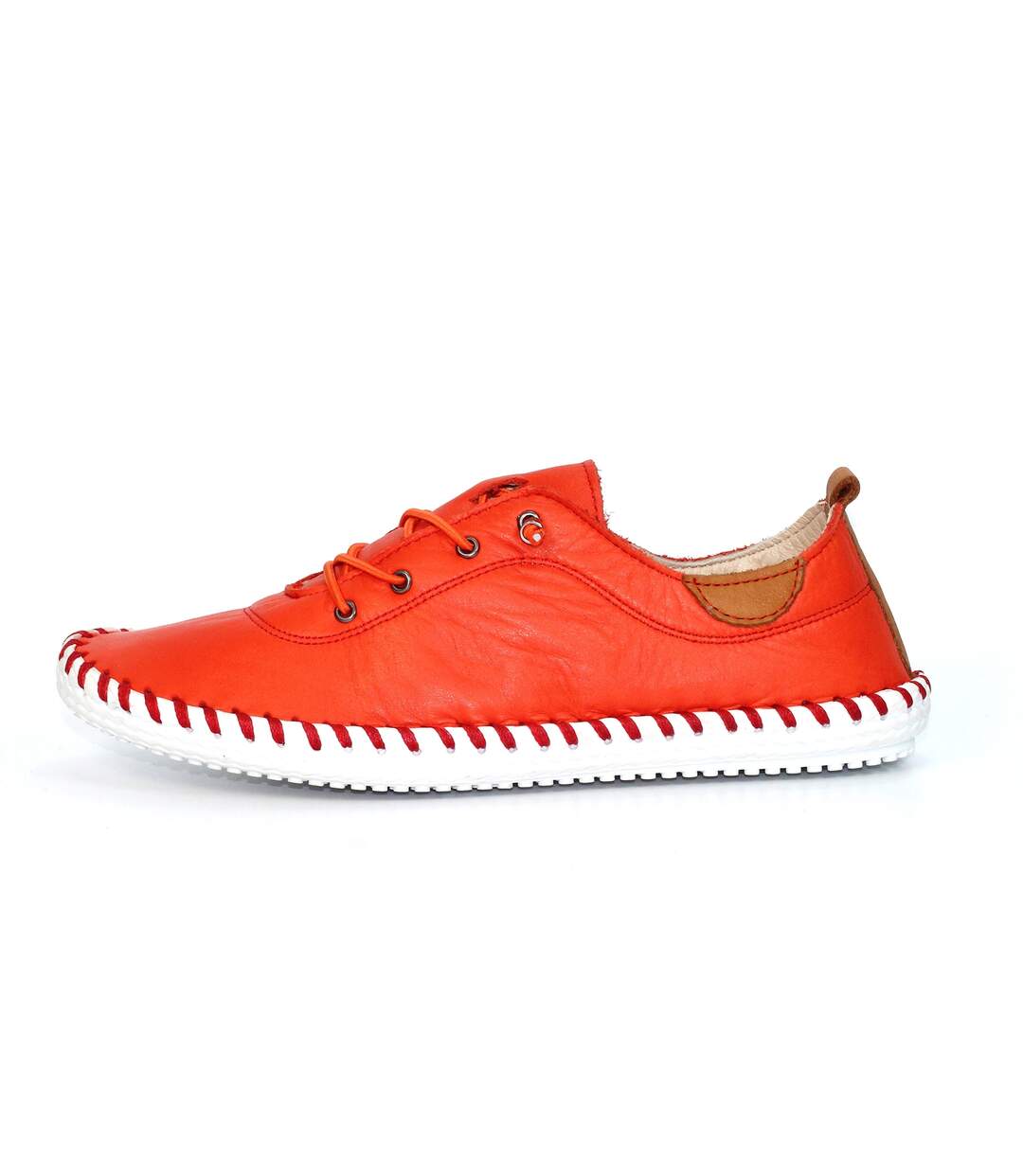 Tennis St Ives Femme Orange Vif Blanc Lunar-2