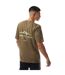 Mens Mountain Logo Regular T-shirt Khaki Marshall Artist-3