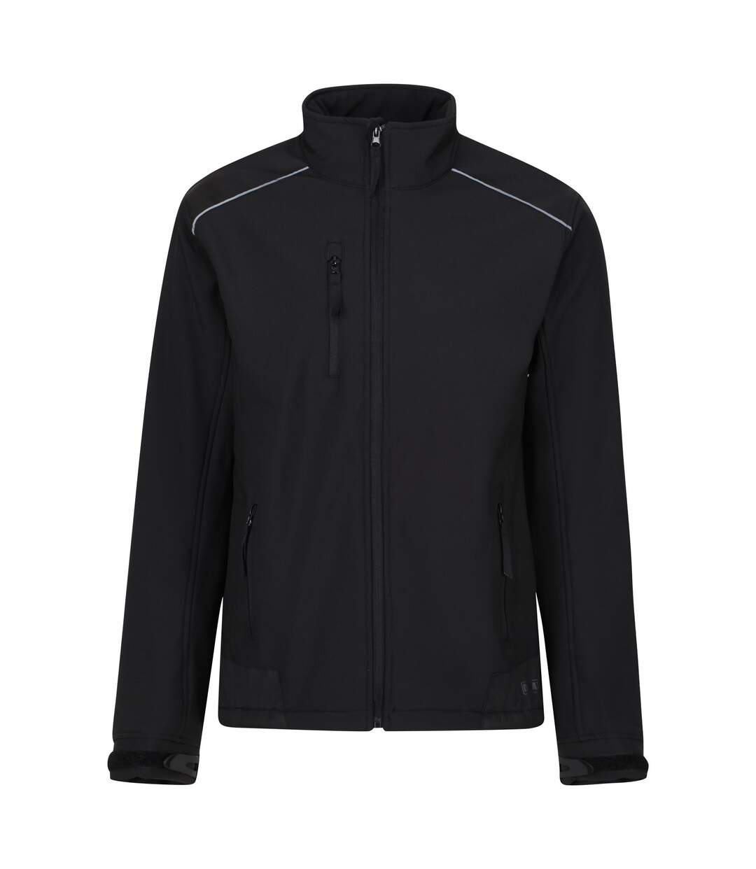 Mens sandstorm workwear softshell jacket black/black Regatta-1