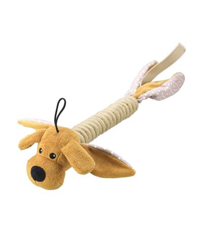 Dog head rope stick dog toy one size beige House Of Paws