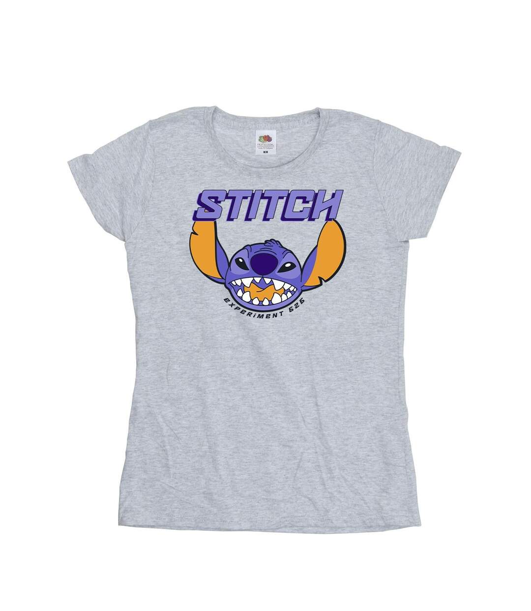 Disney T-shirt en coton violet Lilo And Stitch Femme/Ladies (Gris sportif) - UTBI25567-1