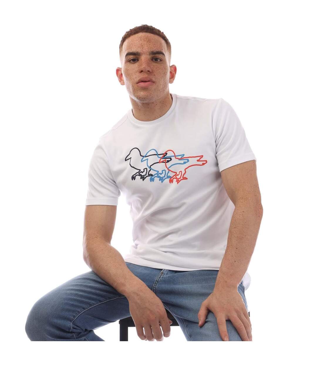 T-shirt Target Practice Homme Blanc Modern Amusement-4