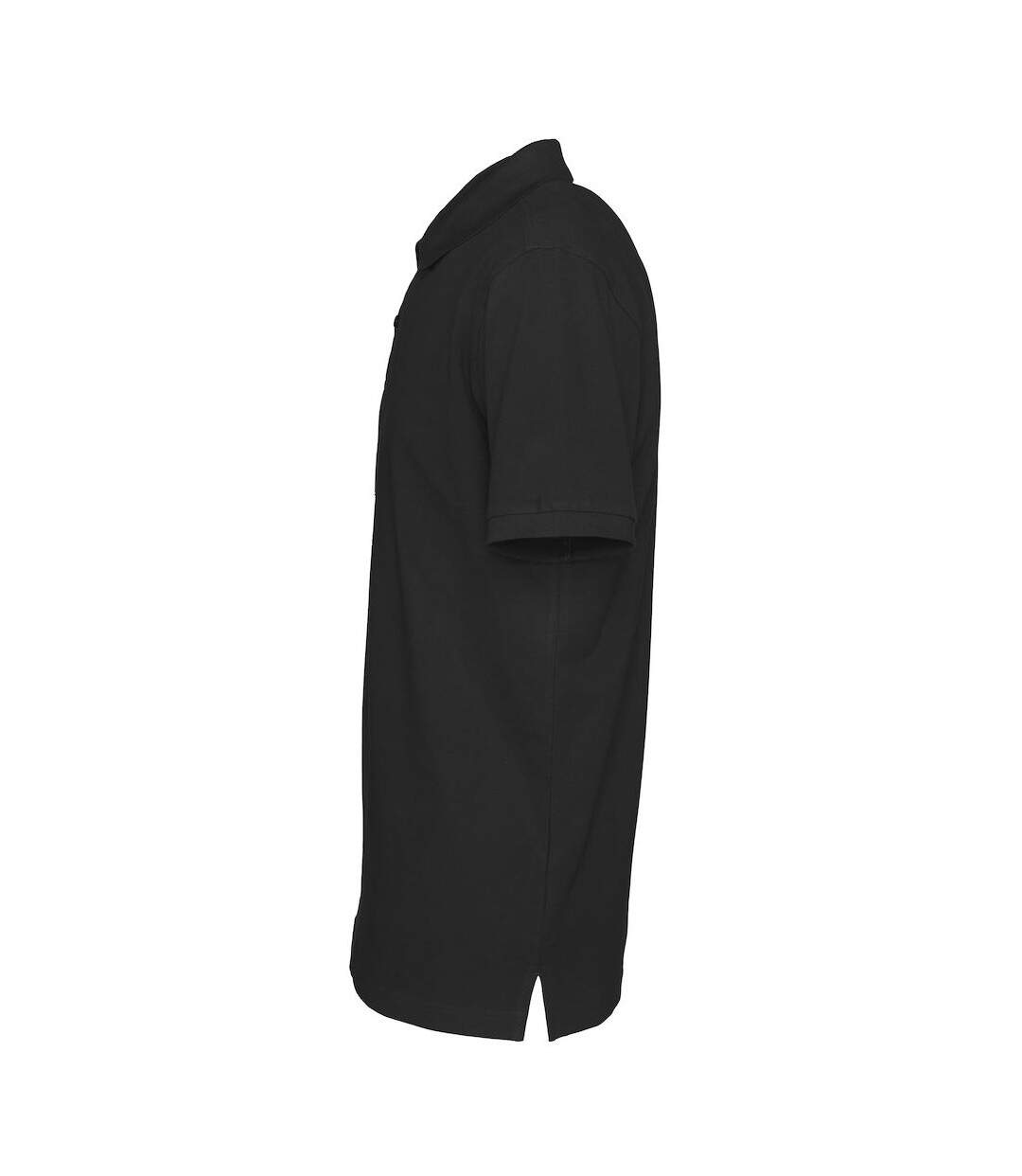 Mens Pique Polo Shirt Black Clique-3
