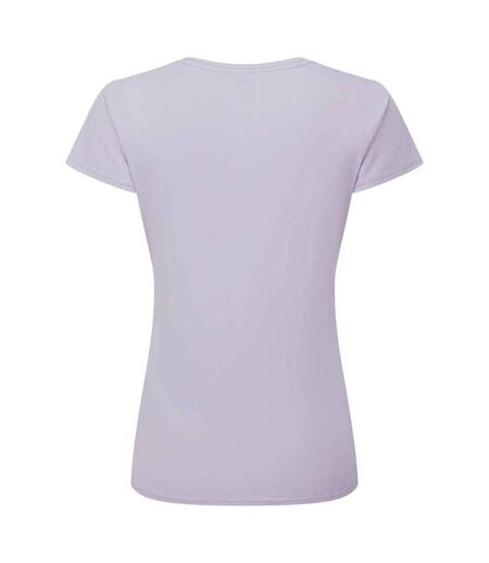 Womens/ladies Iconic 195 T-shirt Soft Lavender Fruit Of The Loom