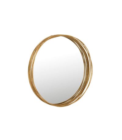 Miroir Mural en Métal Design Aurora 60cm Or