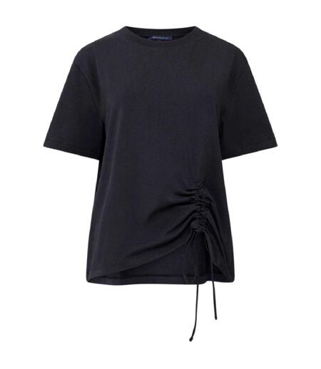 T-shirt Motif/style Ruché Femme Noir French Connection