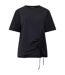 T-shirt Motif/style Ruché Femme Noir French Connection-2