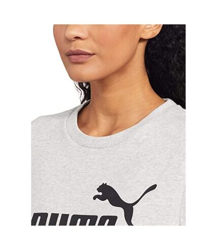 Puma Womens/Ladies ESS Logo Sweatshirt (Light Gray Heather) - UTRD2221