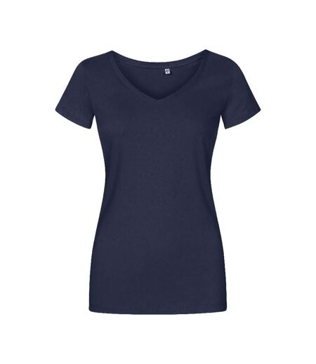 T-shirt Femme Bleu Marine Français X.O By Promodoro