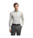 Mens Plain Regular Long-sleeved Formal Shirt Green Boss-1