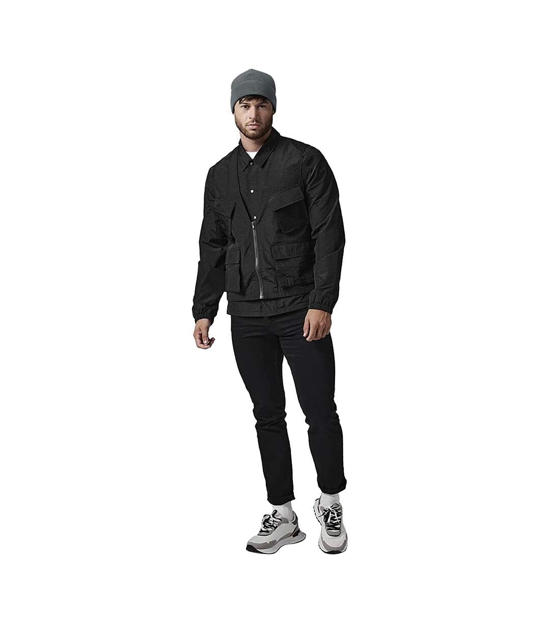 Recycled beanie steel grey Beechfield-2