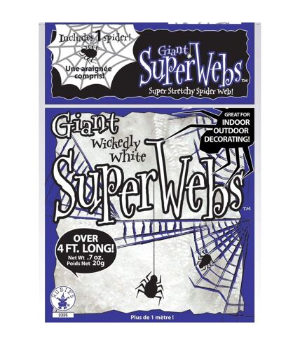 Rubies Stretch Spider Web Halloween Decoration (White) (One Size)