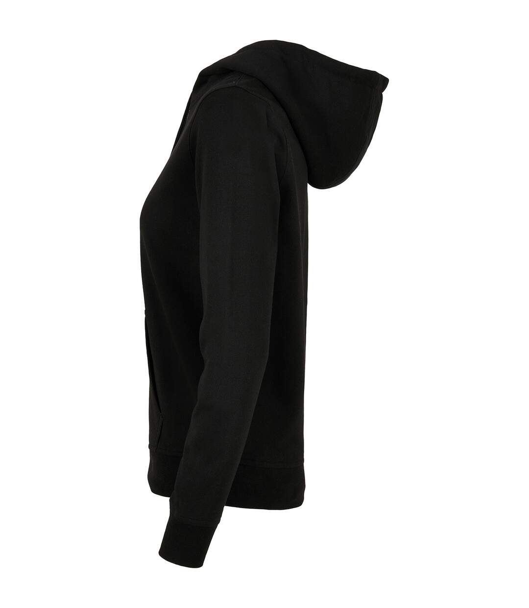 Sweat À Capuche Basic Femme Noir Build Your Brand-4