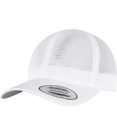 Casquette omnimesh adulte blanc Flexfit