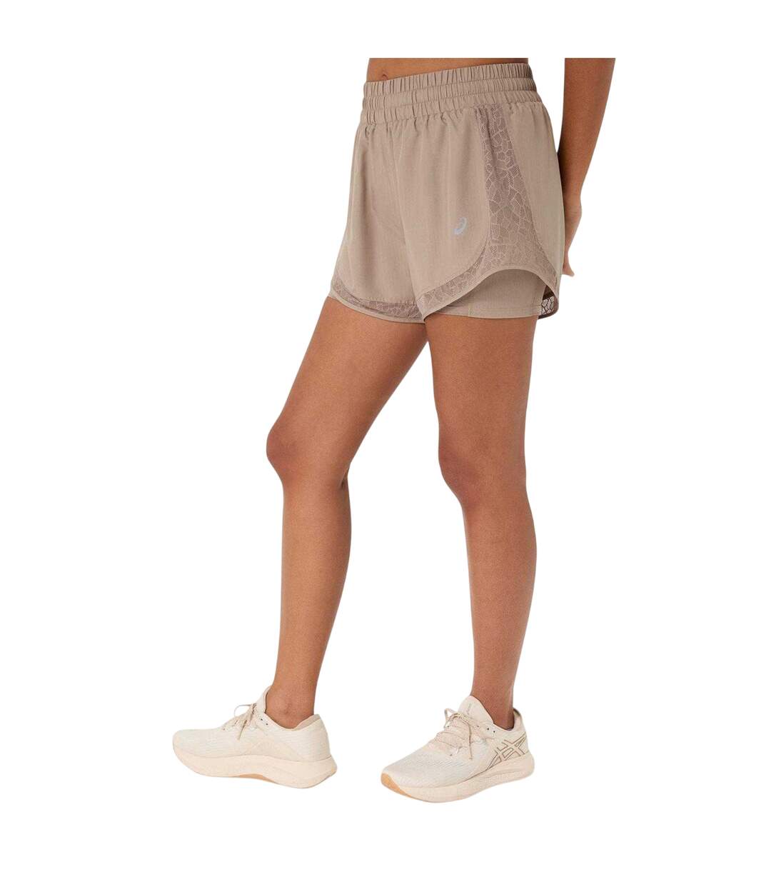 Womens/ladies Nagino Running Shorts Greige Asics-2