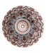 Lot de 6 Assiettes Creuses Mandala 20cm Orange-1