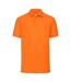 Mens 65/35 polo shirt orange Fruit of the Loom