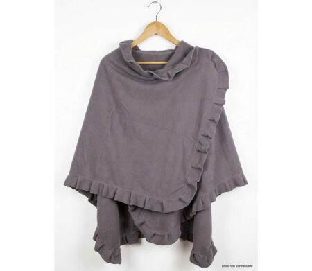 Châle / Étole Femme en Polaire Gris (Modèle Chale1G)