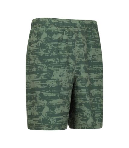 Mountain Warehouse Mens Hurdle Printed Running Shorts (Green)